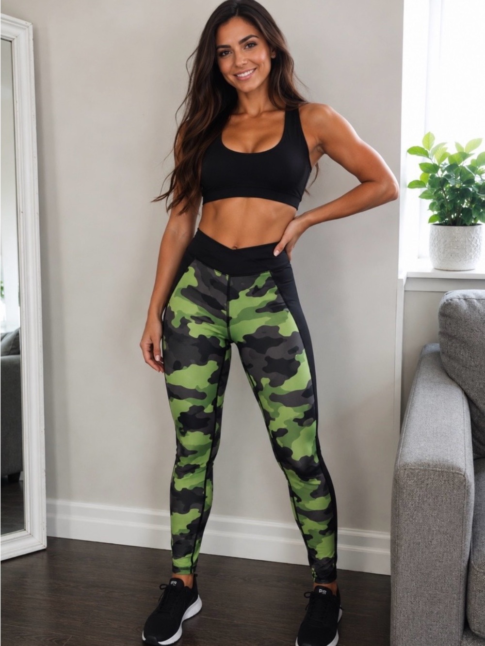 🖤💚 doyoueven Camo V-Waist Leggings 💚🖤